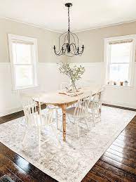 Most dining room rugs are rectangles, but any shape can work. Vintage Inspired Dining Room Rug Boutique Rugs Micheala Diane Designs