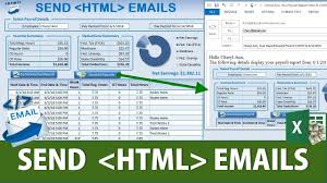 Create This Excel Payroll Manager Send Employee Html Emails In One Click Excel Job Info Work Skills
