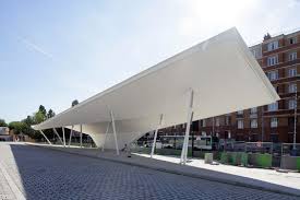 Gallery Of A Canopy And A Pavilion At Porte Des Lilas Matthieu Gelin David Lafon 3 Architecture Bus Stop Design Architecture Model