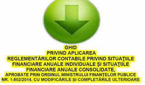 Reglementrile contabile aplicabile incepand cu 1 ianuarie 2015. Document S A Publicat Ghidul Privind Aplicarea Reglementarilor Contabile Privind Situatiile Financiare Anuale