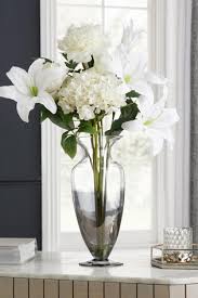 Artificial flowers in a glass vase. Buy Artificial Floral In Glass Vase From The Next Uk Online Shop
