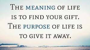 The term gift can refer to anything that makes the other happier or less sad, especially somewhere along the way, we lost the true meaning and measure of giving. Twitter à¤ªà¤° Zig Ziglar The Meaning Of Life Is To Find Your Gift The Purpose Of Life Is To Give It Away Meaning Purpose Life Https T Co Xwa0avstaq