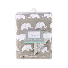Make this as an unique crochet baby gift. Little Haven Baby Nursery Reversible Blanket Elephant Grey Big W