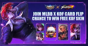 The game has very good 3d graphics and is a very friendly operation, improving your character or making it even stronger. Play Mlbb X Kof Card Flip And Win Free Kof Skin In 2021 Hero Fighter Skin Free