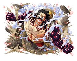 His gear skill lets him temporarily boost his body's abilities, although it has the side effect of shrinking him afterward. Monkey D Luffy Gear 4 Bound Man By Bodskih Luffy Gear 4 Manga Anime One Piece One Piece Drawing