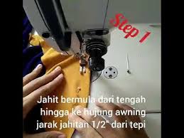 Cara menjahit tudung awning tiga layer. Cara Mudah Jahit Awning Tudung Youtube