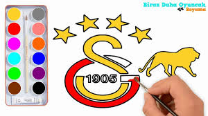 Galatasaray Logo Boyama Cocuklar Icin Boyama Videolari Youtube Cocuk Youtube Videolar Logolar