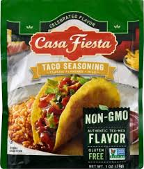 This savory seasoning contains no added msg. Casa Fiesta Mild Classic Flavored Taco Seasoning 1 25 Oz King Soopers