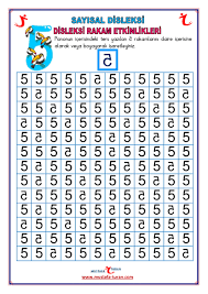 Disleksi Dikkat Rakamsal Bulmaca Etkinlikleri Disleksi Matematik Egitim