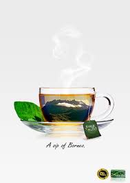 Sabah Tea Poster On Behance Creative Tea Sabah Tea Drinks Design
