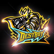 Destroy Esport Mascot Logo Design By Esport Logo Logo Design Art Pet Logo Design Photo Logo Design