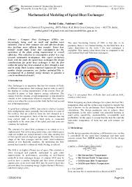 The spiral heat exchanger is compact and requires minimal space for installation and servicing. Pdf Mathematical Modeling Of Spiral Heat Exchanger Innovative Research Publications Academia Edu