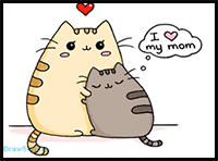 Cute cat coloring pages bestofcoloringcom. Mother S Day Drawing Cartooning Tutorials And Lessons For Kids