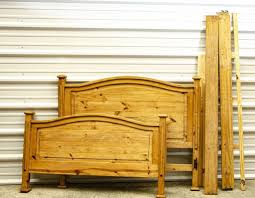 Adaptable to both a full and queen sized bed frame, the gadji is a sturdy metal headboard with a rich finish show. Queen Size Wood Bed Frame Headboard Footboard The K And B Auction Company