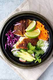 This looks like a delicious and easy recipe. Fish Taco Bowls Gluten Free Paleo A Clean Bake