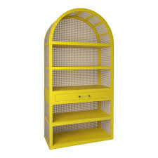 15 the best black bookcases walmart. Leila Etagere Bookcase Citron Chairish