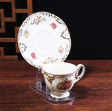 We're recommending the beautiful deep blue version, but the company has other colors available as well. Clear Teacups And Saucer Display Easel Stand Holder Storage Holders Racks Aliexpress