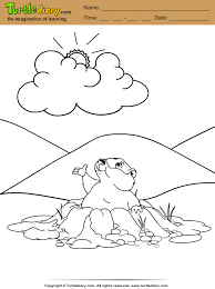 How many times over the years has the groundhog seen his shadow? Groundhog Day Coloring Sheet Turtle Diary