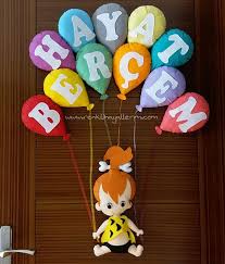 Kiz Bebek Kapi Susu Modelleri Cocuk Odasi Susleme Balonlar Bebek Buyuk Balonlar