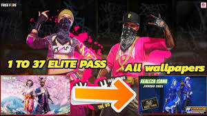 Free fire free avatars fire image free characters. Free Fire All Elite Pass Wallpaper Free Fire Elite Pass All 1 To 37 Elite Pass Free Fire Elite Youtube