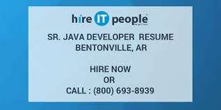 Web developer and passioned for web design, seo and front end technologies. Sr Java Developer Resume Bentonville Ar Hire It People We Get It Done