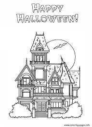 It can also be used as a template sheet for halloween decorating projects. Haunted House S Halloween Coloring Pages Printable