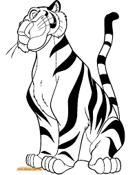 Aladdin Tiger Coloring Pages Coloring Pages