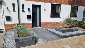 stapelblokken 15x15x60cm strak antraciet zwart paved populair buitendecoraties voortuin stenen plantenbakken
