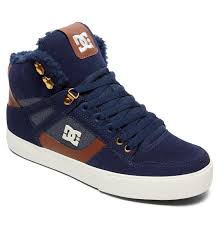 Black And Gold Dc High Tops Dc Shoes Men S Spartan High Wc Wnt Hi Top Shoes Navy Blue Hike Winter Snow Zapatos Hombre Zapatos Deportivos De Moda Zapatos De Moda