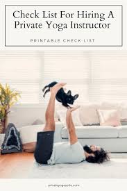 Private Yoga Instructor Check List Yoga Instructors Private Yoga Easy Yoga Poses