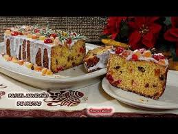 Pastel Navideno De Frutas Poundcake Delicioso Youtube Pasteles Navidenos Videos De Comida Postres Comidas Navidenas