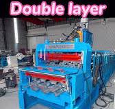 Double layer building material decking floor roll forming making machine  #rollformingmachine