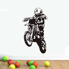 Motor cross anak mlawet, ada yg nyungsep, bersenggolan sampai nyangkut di pohon pisang #03. Wall Stickers Motocross Silhouette Motorcycle Enthusiasts Home Decor Poster Vinyl Adhesive Diy Removable Wall Decals Boy Rooms Wall Stickers Aliexpress