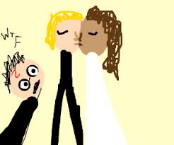 Millicent hastily threw the comforter off her body and leaped off of her bed; Hermione Granger Kissing Draco At Their Weding Drawception