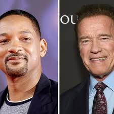 Arnold Schwarzenegger goes through a Santa Claus makeover