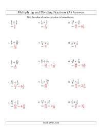 Multiplying Fractions Worksheet 6th Grade Multiplying And Dividing Fractions A In 2020 Fractions Worksheets Multiplying Fractions Worksheets Dividing Fractions