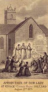 The Message Of Our Lady Of Knock Marian Apparition Knock Ireland August 21 1879 Marian Apparition Vintage Holy Cards Knock Knock