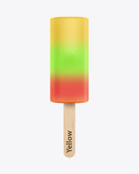 Download Popsicle W Wooden Stick Mockup In Packaging Mockups On Yellow Images Object Mockups