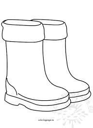 40+ rain boots coloring pages for printing and coloring. Kids Winter Boots Clipart Novocom Top
