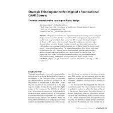 Soul (2020) cast and crew credits, including actors, actresses, directors, writers and more. Pdf Strategic Thinking On The Redesign Of A Foundational Caad Course Towards Comprehensive Training On Digital Design
