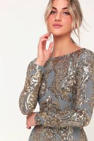 Black And Gold Long Sleeve Bodycon Dress Lola Light Blue And Gold Sequin Long Sleeve Bodycon Dress In 2020 Long Sleeve Black Sequin Dress Blue And Gold Dress Long Sequin Dress