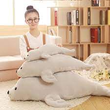 Shop Now For Xmas Big Size Seal Doll Stuffed Animal Creative Pillow Sea Lions Plush Toy Children Birt Giant Stuffed Animals Baby Stuffed Animals Plush Animals