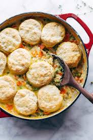 Chicken Pot Pie With Biscuits Pinch Of Yum Recipe Chicken Pot Pie Chicken Pot Cold Weather Food