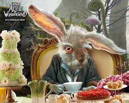 Called fushigi no kuni no alice in japanese, this 52 episode anime chronicles the classic plot of young alice following a white rabbit into a hole and her entrance to wonderland. Hd Wallpaper Disney Alice In Wonderland Digital Wallpaper Rabbit Feast Decoration Wallpaper Flare