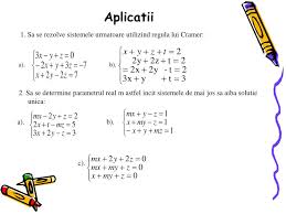 Este primul site de rezolvat exerciții la matematică din acestă listă, nu întâmplător, ci pentru că este probabil cel mai bun calculator algebric. Ppt Sisteme De Ecuatii Liniare Powerpoint Presentation Free Download Id 1335163