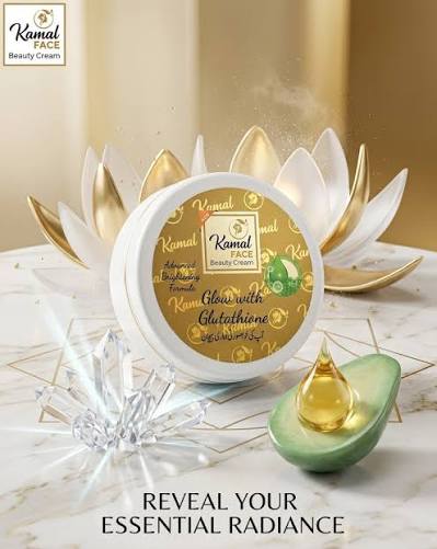 ✨ Kamal Face Beauty Cream – Reveal Your Natural Glow! ✨ Get brighter,  smoother, and healthier-looking skin with Kamal Face Beauty Cream. Its  advanced brightening formula helps improve skin radiance, deeply  moisturizes,