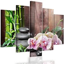 Feeby Frames Tableau Multi Panneau 5 Parties Tableau Imprime Xxl Tableau Imprime Sur Toile Tableau Deco Pentaptyque Type A 100x200 Cm Ze Tableau Multi Panneaux Tableaux Deco Et Tableau Zen