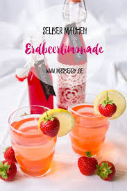 Erdbeersirup Selber Machen Fur Fruchtige Erdbeerlimonade Susse Desserts Mrsberry Kreativ Studio Erdbeersirup Erdbeerlimonade Erdbeeren