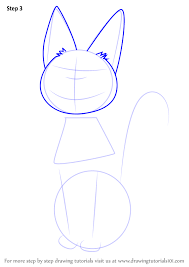 Learn How To Draw Jiji From Kiki S Delivery Service Kiki S Delivery Service Step By Step Drawing Tut Kiki S Delivery Service Kiki Delivery Drawing Tutorial