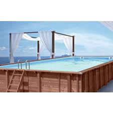 Piscine En Bois Hors Sol Rectangulaire Niagara 12x6 Piscines France Fr